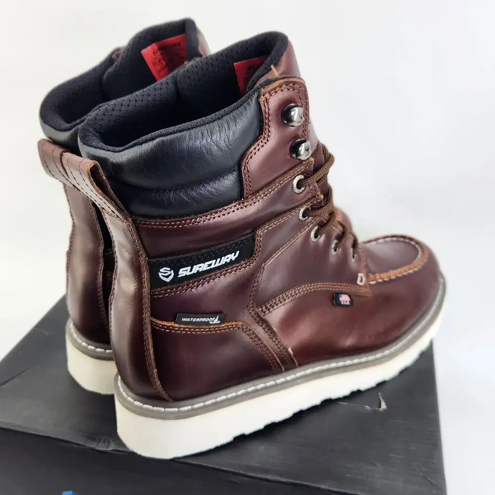NIB Sureway 819WP Men's Size 13 Work Boot Full Grain Leather Waterproof‎
